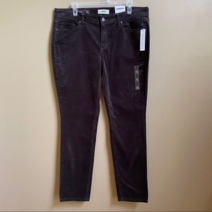 SONOMA Velveteen Skinny Jeans Pants 
Size 16 Black